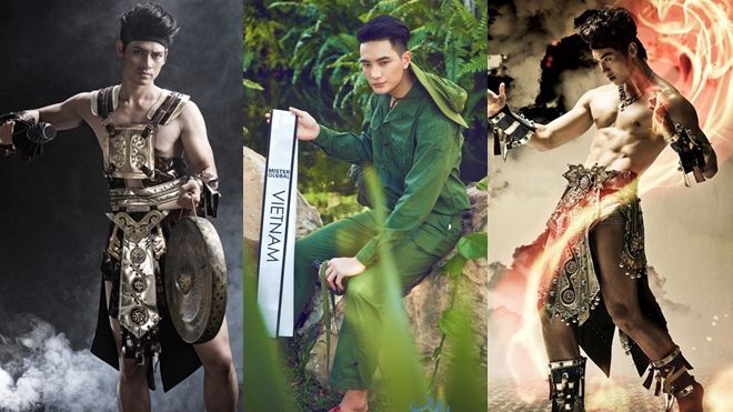 Trang phục dân tộc - niềm tự hào của mẫu nam trên đấu trường quốc tế