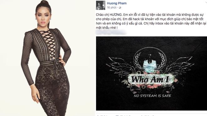 Sốc: Facebook của Phạm Hương đã bị fan 'chiếm đoạt'!