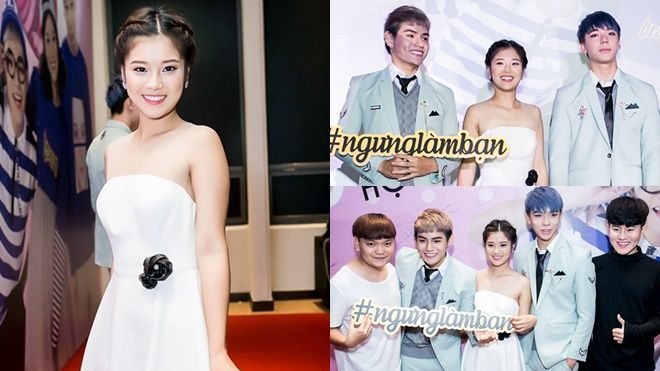 Hoàng Yến xinh đẹp rạng ngời trong buổi ra mắt MV tình tay ba