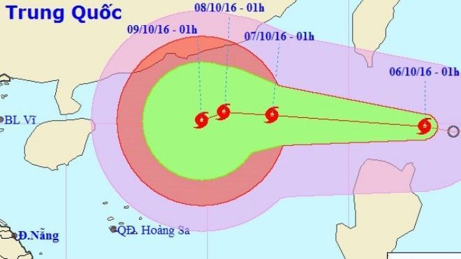 Bão Aere mạnh cấp 10 vào Biển Đông