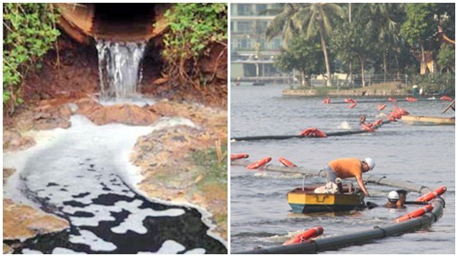 30 cống nước ô nhiễm nặng xả xuống hồ Tây