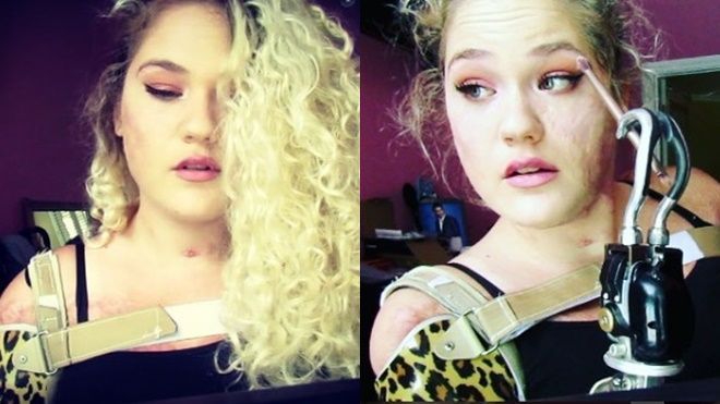 Bạn sẽ phải ngạc nhiên trước tài makeup của cô gái bị liệt tứ chi này!