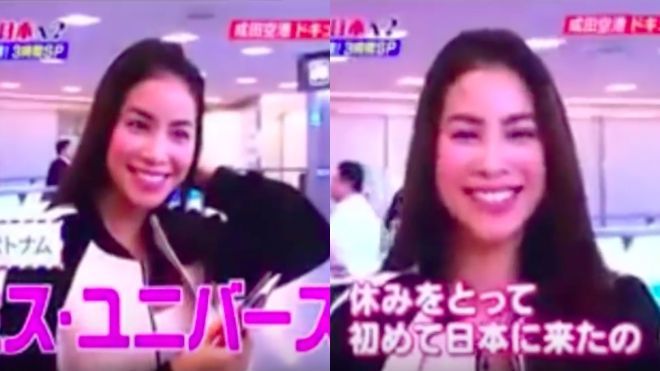 Phạm Hương tự tin nói tiếng Anh trên kênh truyền hình Nhật Bản