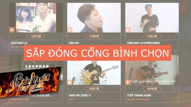 24h trước khi đóng cổng bình chọn Sing My Song Online, nhiều ca khúc top dưới đã vươn lên dẫn đầu