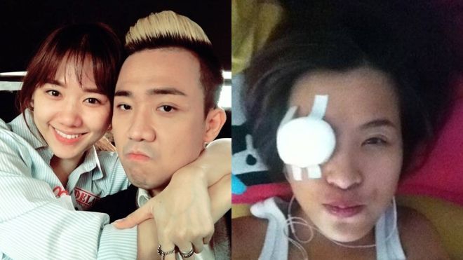 Dù nằm trên giường bệnh, các sao Việt vẫn tươi cười như chưa có chuyện gì