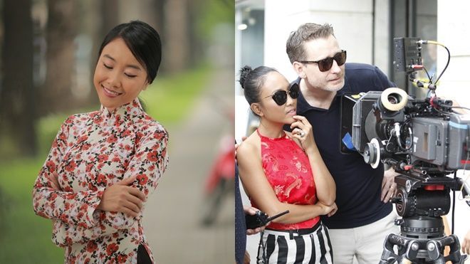 Chồng Tây không rời Đoan Trang trên phim trường MV OST 'Sài Gòn, anh yêu em'