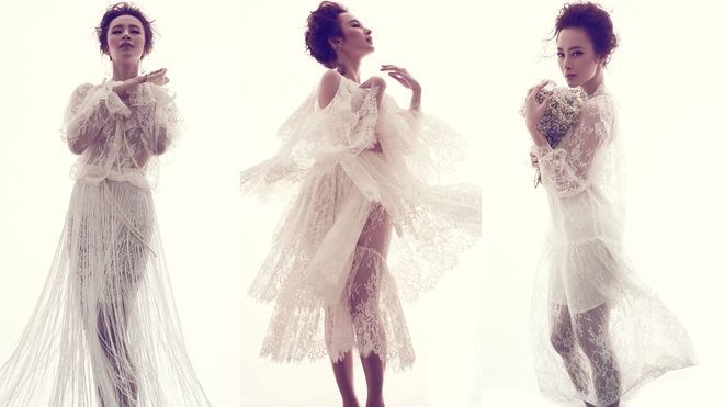 Angela Phương Trinh quyến rũ với váy ren mỏng manh của Đỗ Mạnh Cường