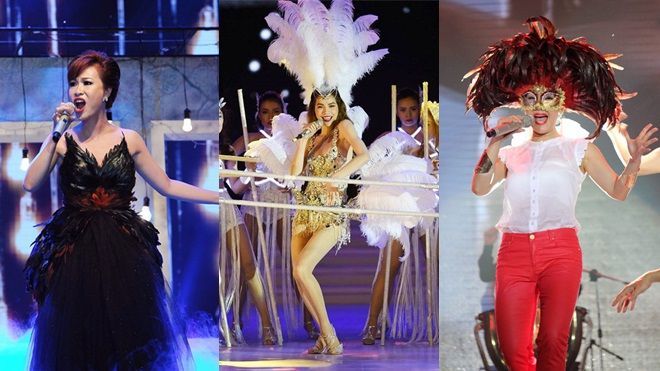 Diện trang phục lông vũ lên sân khấu, chẳng ai lộng lẫy bằng Hà Hồ