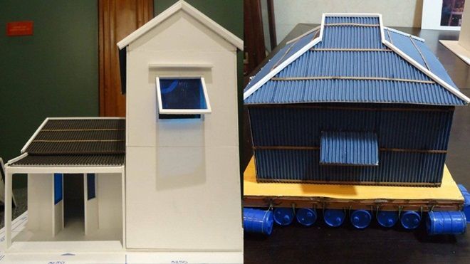 Nhà Chống Lũ - Những ngôi nhà phao đỏ đã cứu rất nhiều gia đình trong đợt lũ năm nay