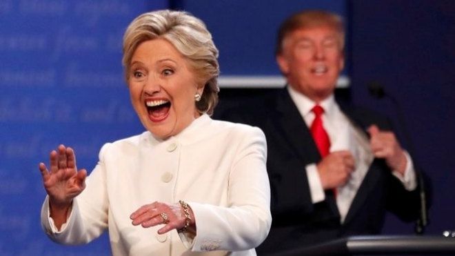 Thừa thắng xông lên, bà Clinton lại thắng áp đảo trong cuộc tranh luận lần 3