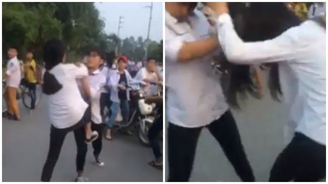 Bắc Ninh: Nữ sinh cấp 2 đánh nhau như 'phim chưởng' vì ghen tuông