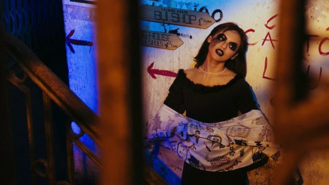 Mai Ngô: 'Chỉ mặt mộc, không chân mày thì hoá trang Halloween đã thành công'