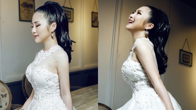Quên hình tượng nóng bỏng đi, có một cô dâu Hương Tràm ngọt ngào thế này!