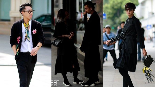 Sắc đen 'áp đảo' của loạt street style VIFW giữa tiết trời thu Hà Nội