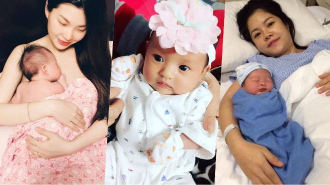 Cận cảnh bộ 3 'thiên thần nhí' vừa chào đời của showbiz Việt