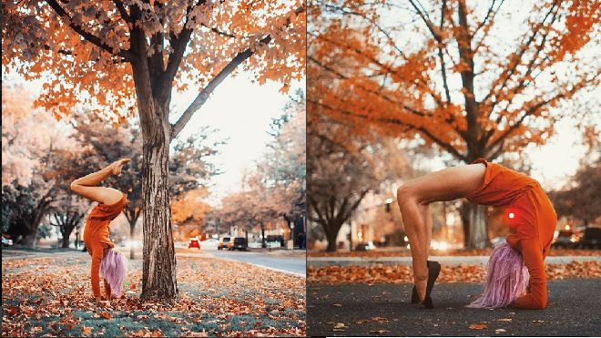 Bộ ảnh Yoga khiến bạn phục 'sát đất' trình độ của cô gái sexy này