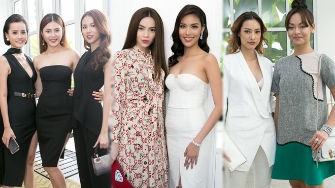 Hà Hồ cùng dàn thí sinh The Face háo hức mừng Lan Khuê lên chức