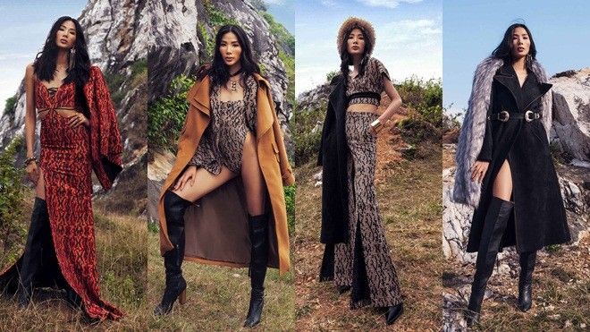 Hoàng Thuỳ khoe chân dài giữa thiên nhiên trong thiết kế bodysuit bó sát