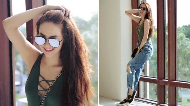 Vừa chất vừa sexy, rõ ràng gout streetstyle của Minh Hằng trên cả xuất sắc