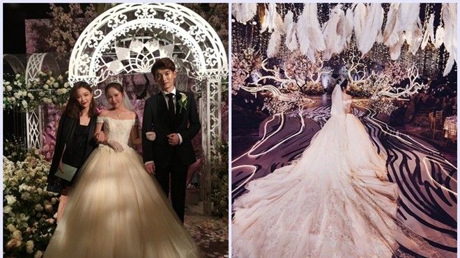 Cô dâu xinh đẹp, chú rể soái ca, đám cưới xa hoa lộng lẫy, ngôn tình là đây chứ đâu!