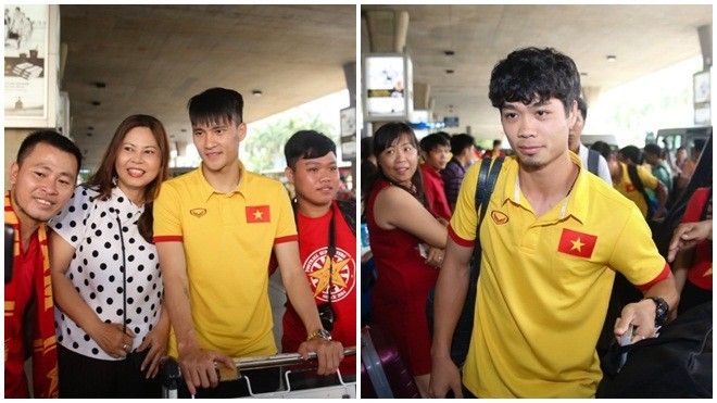 Fan nữ hào hứng đón Công Phượng trở về cùng tuyển Việt Nam