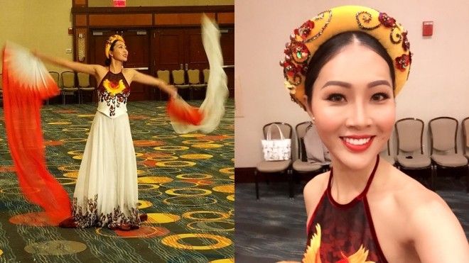 Gặp sự cố, Diệu Ngọc bất ngờ thay đổi tiết mục thi Hoa hậu Tài năng vào phút chót