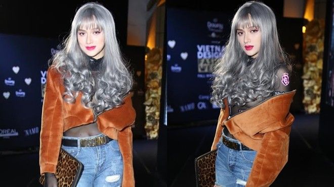 Hương Giang Idol gợi cảm, nổi loạn trên thảm đỏ thời trang VDFW 2016