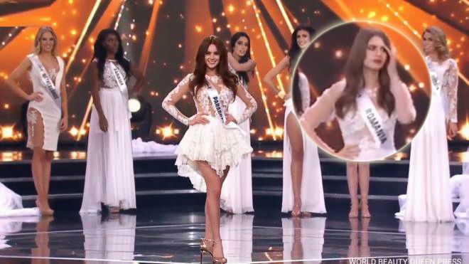 Tưởng nhầm đạt giải, Hoa hậu Paraguay tự tin sải bước khiến cả khán phòng không nhịn được cười