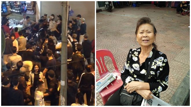 Bỏ cả cửa hàng để chạy thoát thân khi thấy cảnh thanh niên hỗn chiến trên phố đi bộ