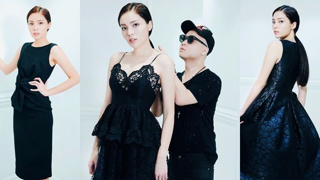 Đỗ Mạnh Cường chăm chút váy áo cho Kỳ Duyên  trước thềm show diễn