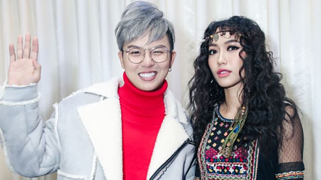 Cứ xuất hiện là phải biến hoá, khó mà nhận ra đây là Duy Khánh và Diệu Nhi