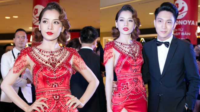 Chi Pu quá lộng lẫy bên B Trần trong ngày công chiếu phim