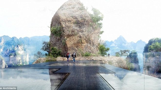 Trung Quốc xây cầu kính ‘tàng hình’ trên vực thẳm