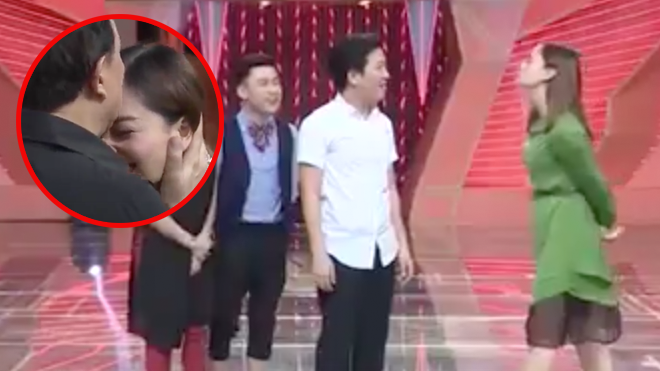 Trường Giang đòi hôn Lan Phương ngay trên sóng truyền hình và cái kết