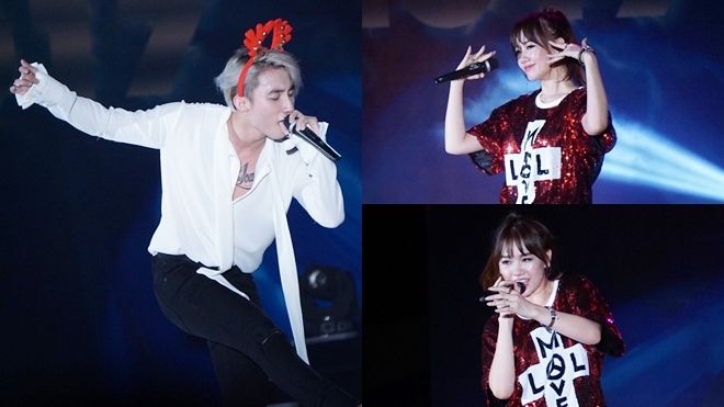 Sơn Tùng hóa tuần lộc cực dễ thương, Hari Won rạng rỡ trước giờ ‘về dinh’