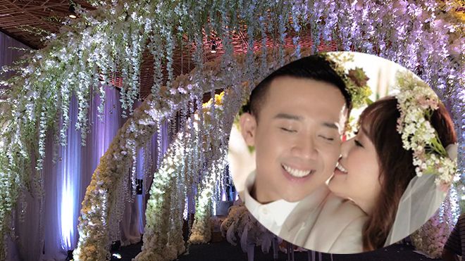 Độc quyền: Hé lộ quang cảnh tiệc cưới xa hoa 'đẹp như mơ' của Trấn Thành và Hari Won