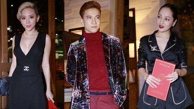 Tóc Tiên, Bảo Anh và Xuân Lan đồng loạt diện váy Chanel trong đám cưới Trấn Thành