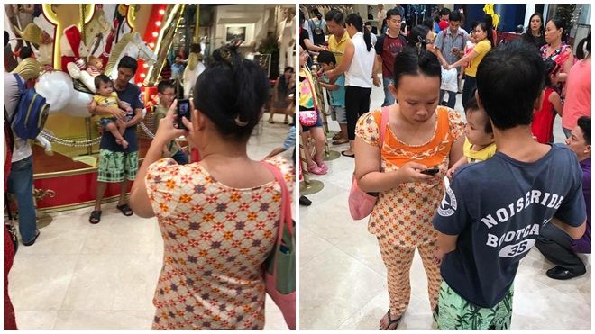 Cả thế giới của hai cha con thu bé lại bằng chiếc điện thoại lỗi mốt của người mẹ