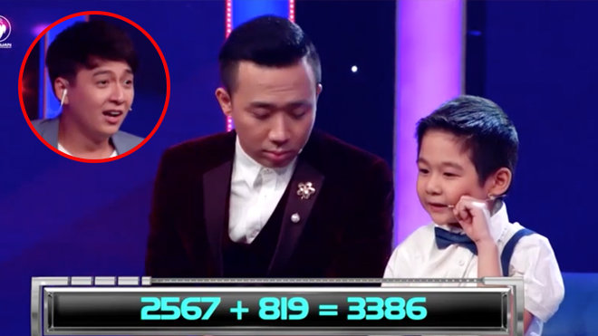 Cậu bé 6 tuổi khiến Trấn Thành - Thu Trang 'sốc nặng' với khả năng tính còn nhanh hơn cả máy tính