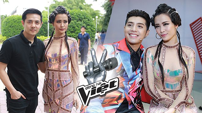 Đông Nhi được Ông Cao Thắng hộ tống ghi hình The Voice 2017 cùng Noo Phước Thịnh