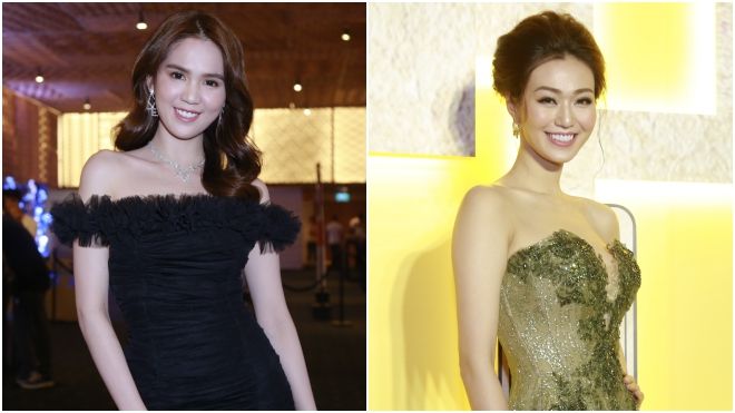 Ngọc Trinh khoe vai trần, Khánh My diện đầm xuyên thấu quyến rũ