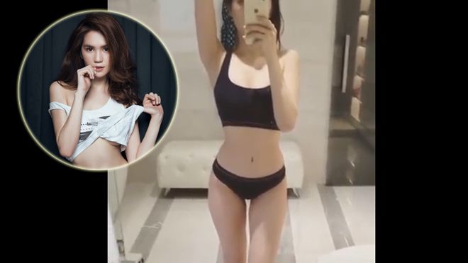 Ngọc Trinh tung clip 'siêu nóng' khoe body đáp trả tin đồn có thai và vòng eo ngấn mỡ