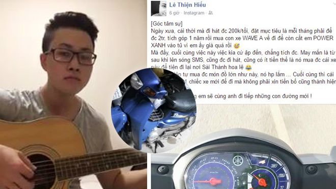 Kể cả việc mua xe mới, Lê Thiện Hiếu cũng có cảm hứng để sáng tác 'đỉnh' thế này!