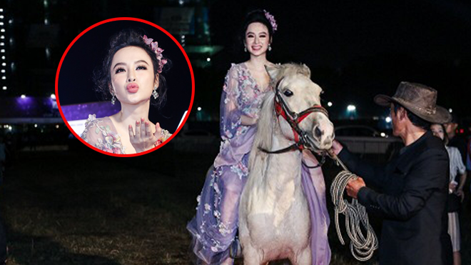 Clip: Cận cảnh Angela Phương Trinh cưỡi ngựa gây 'náo loạn' thảm đỏ