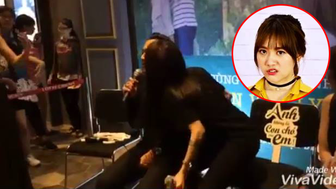 Vắng mặt Hari Won, An Nguy công khai cưỡng hôn Trấn Thành trước mặt đông đảo các fan