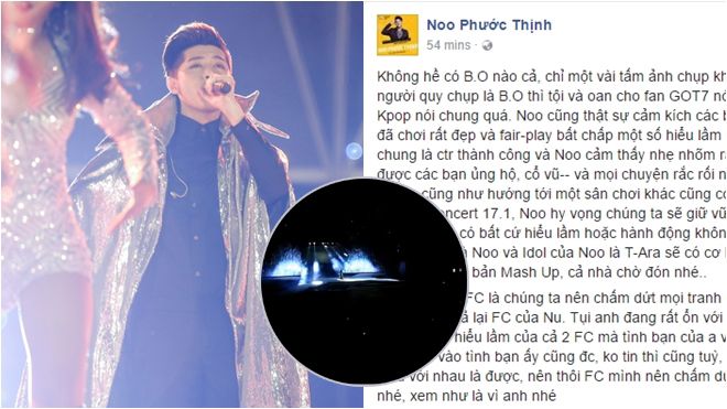Noo Phước Thịnh khẳng định không có 'biển đen', minh oan cho fan GOT7