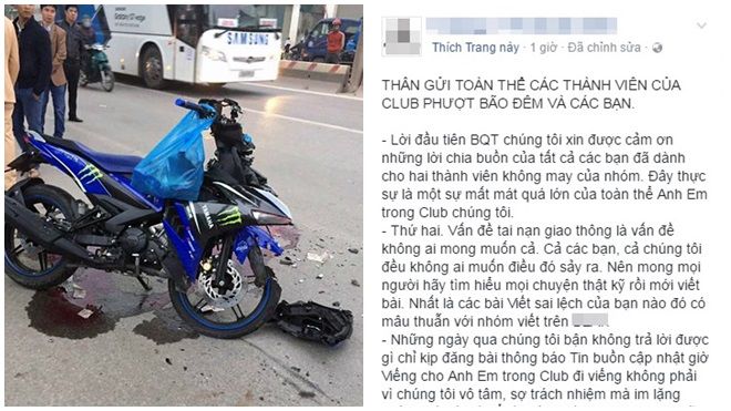 Thủ lĩnh nhóm Phượt bão đêm lần đầu tiên lên tiếng về vụ hai phượt thủ tử nạn