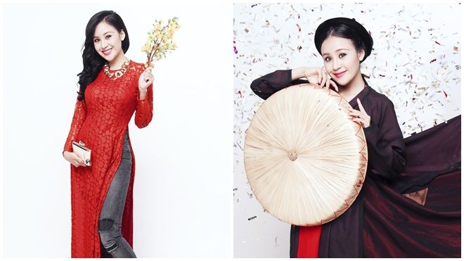 Quên hình ảnh sexy 'lộ hàng' đi, đây là bà Tưng mặc áo dài hát về ngày Tết khiến nhiều người sụt sùi