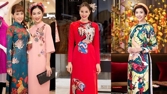 Tết gần kề rồi, sao nào cũng đã diện áo dài, đừng nói bạn còn chưa chịu 'tậu' nha!