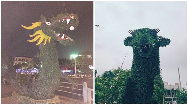 Những con rồng trang trí Tết có hình dáng kỳ lạ nhất Việt Nam